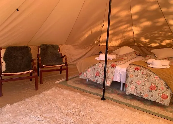 Glamping With Outdoor Wood-fired Hot Tub Luxuszelt *