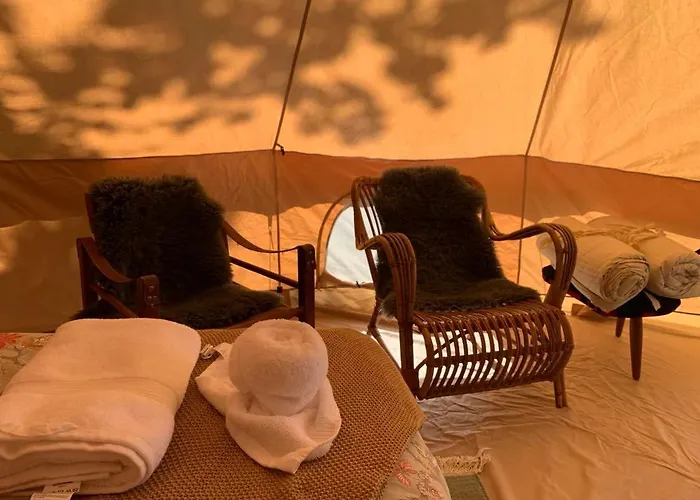 Glamping With Outdoor Wood-fired Hot Tub Luxuszelt *