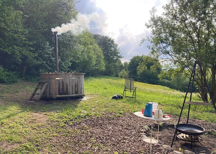 Luxuszelt Glamping With Outdoor Wood-fired Hot Tub *